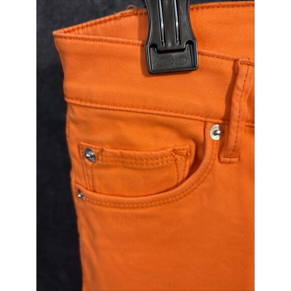 Express Jean Women's Orange Sz 2 Low Rise Flare 5 Pocket Casual Pants - Picture 9 of 9